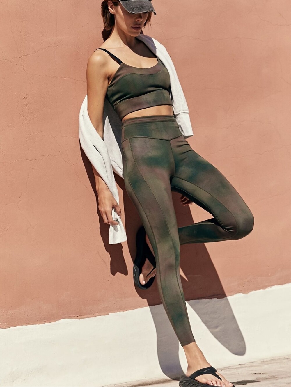 Free People High-Rise 7/8 Beat The Heat Reversible Leggings